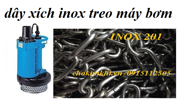 day  - xich - inox - 201 - treo - may - bom - nuoc - thai